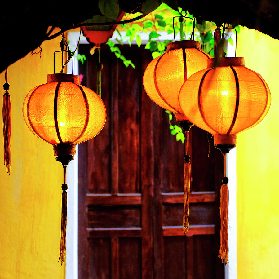 Colorful Photograph - Yellow lanterns by Fabrizio Troiani