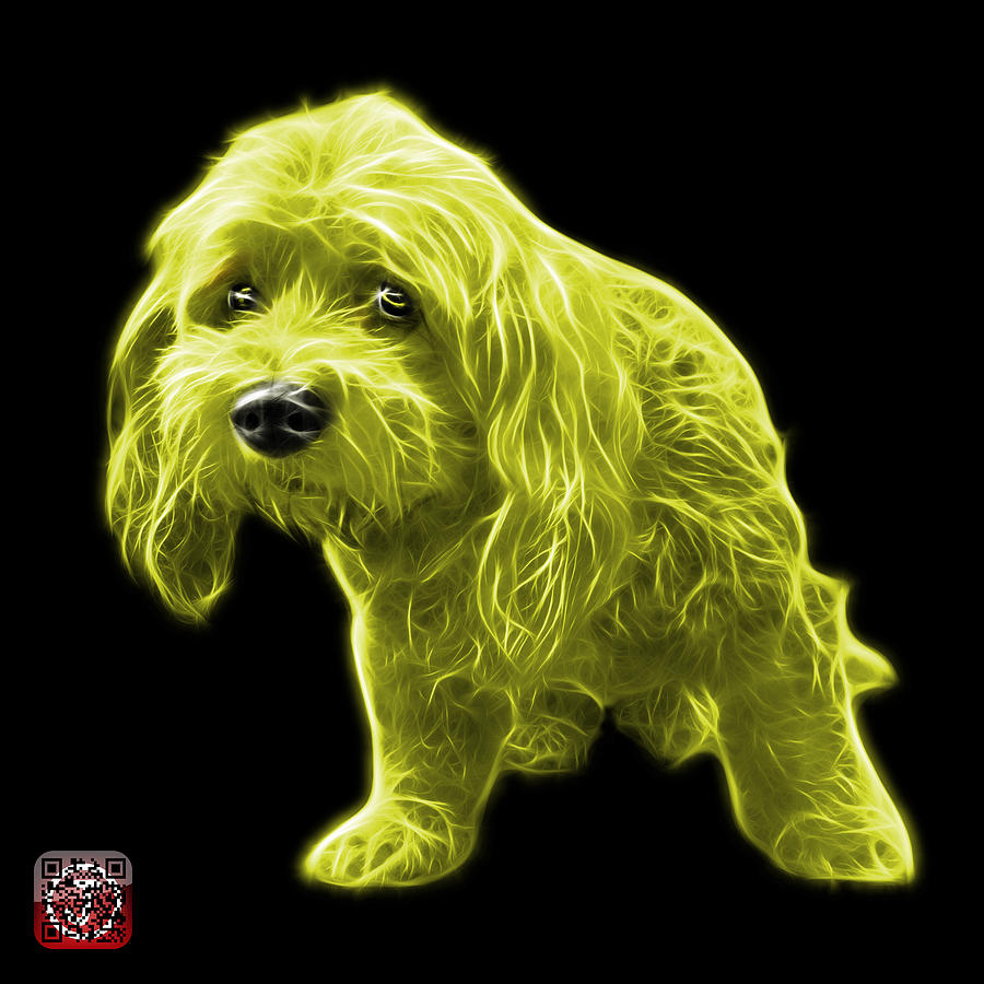 Yellow Lhasa Apso Pop Art - 5331 - bb Painting by James Ahn