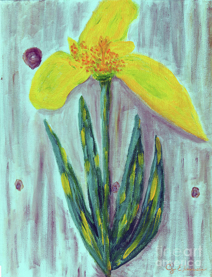 Yellow Lily Painting