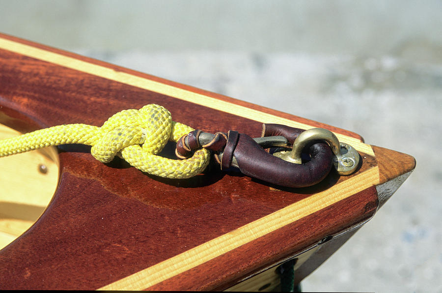 Rope Photograph - Yellow line by David Shuler