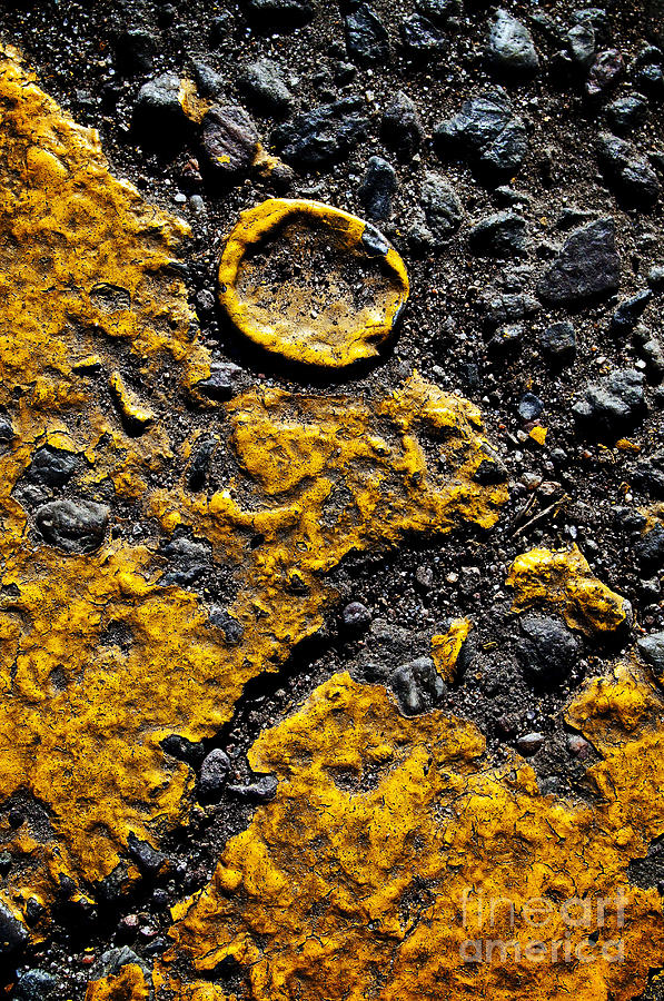 Yellow Line Photograph by Ray Laskowitz - Printscapes