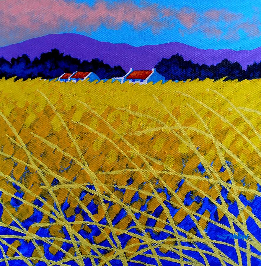 Christmas Painting - Yellow Meadow by John  Nolan