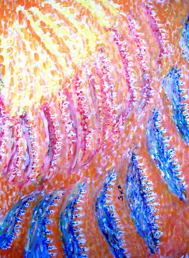 yellow merging in red and blue by Naini Kumar yellow merging in red and blue by Naini Kumar