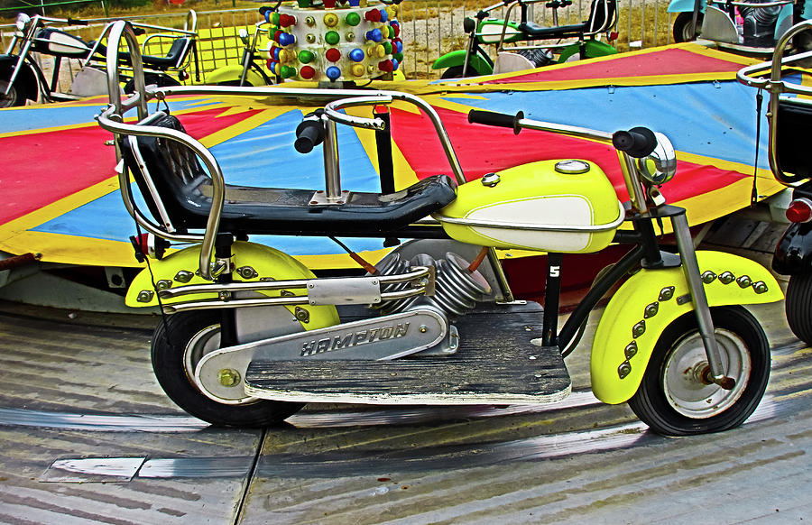 Yellow Motorcycle Ride Photograph by Tony Grider