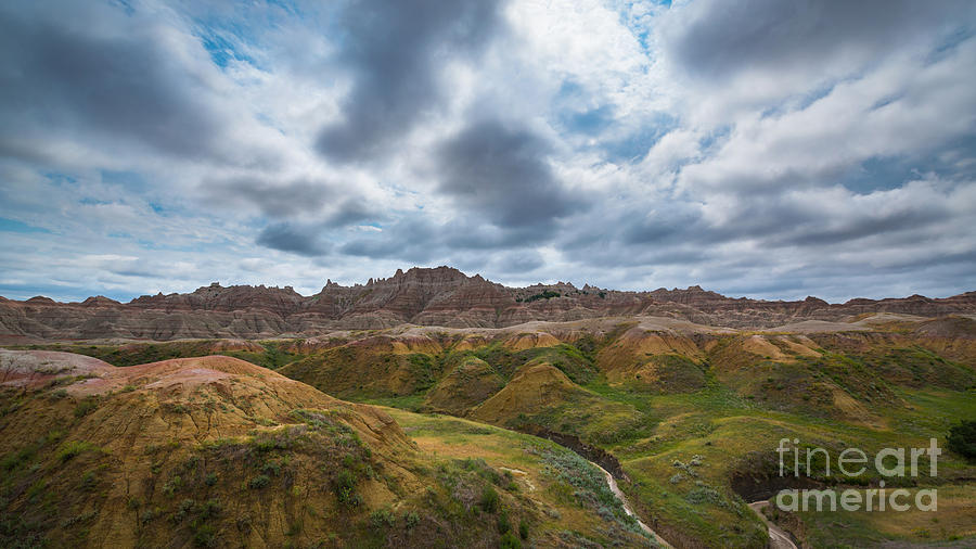 Yellow Mounds At Badlands NP Photograph by Michael Ver Sprill