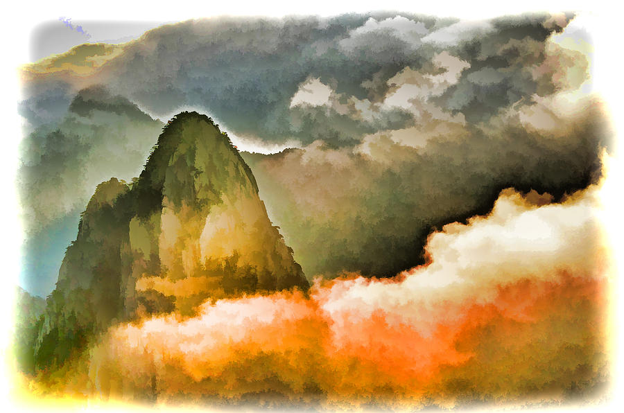 Yellow Mountain Mists Photograph by Dennis Cox