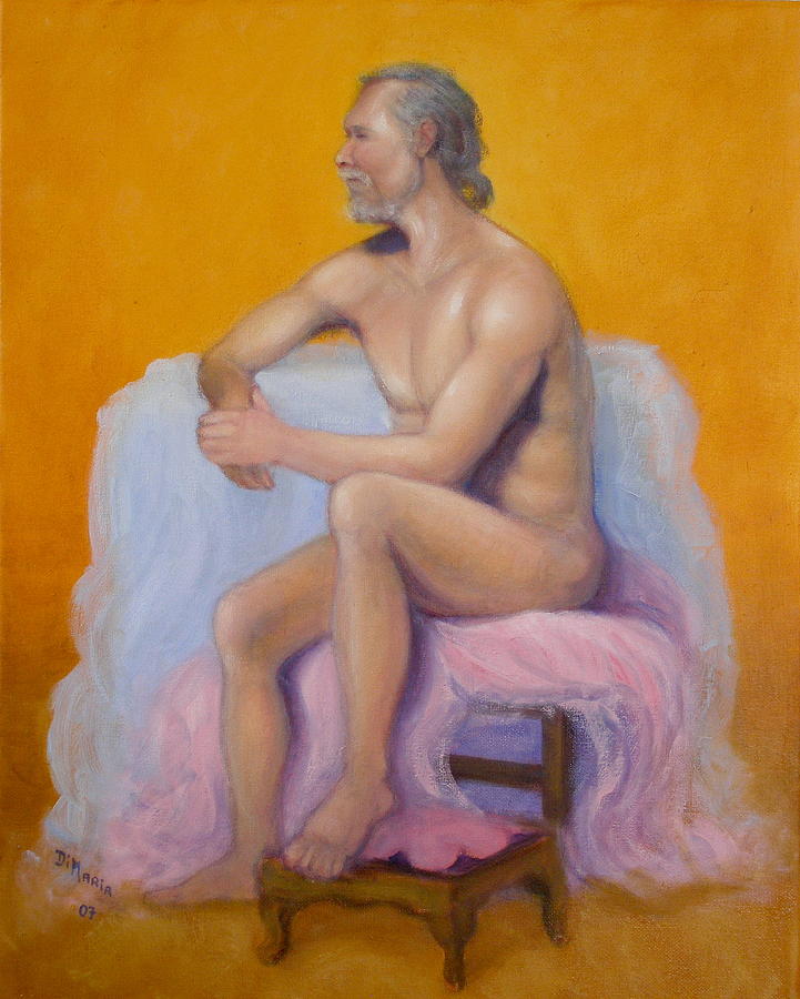 Yellow Nude 2 Painting by Donelli  DiMaria