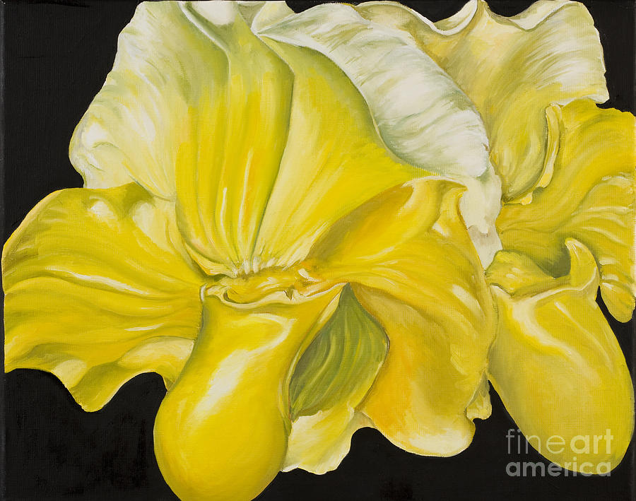 Orchid Painting - Yellow Orchids by Sweta Prasad
