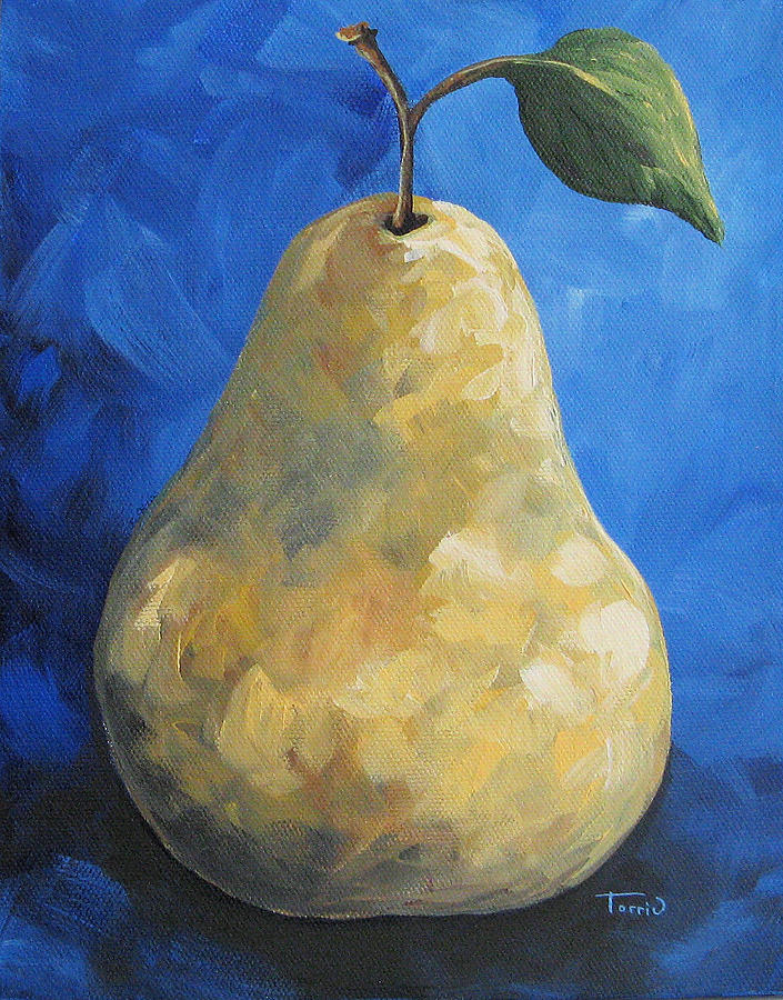 Yellow Pear II - Redux Painting by Torrie Smiley