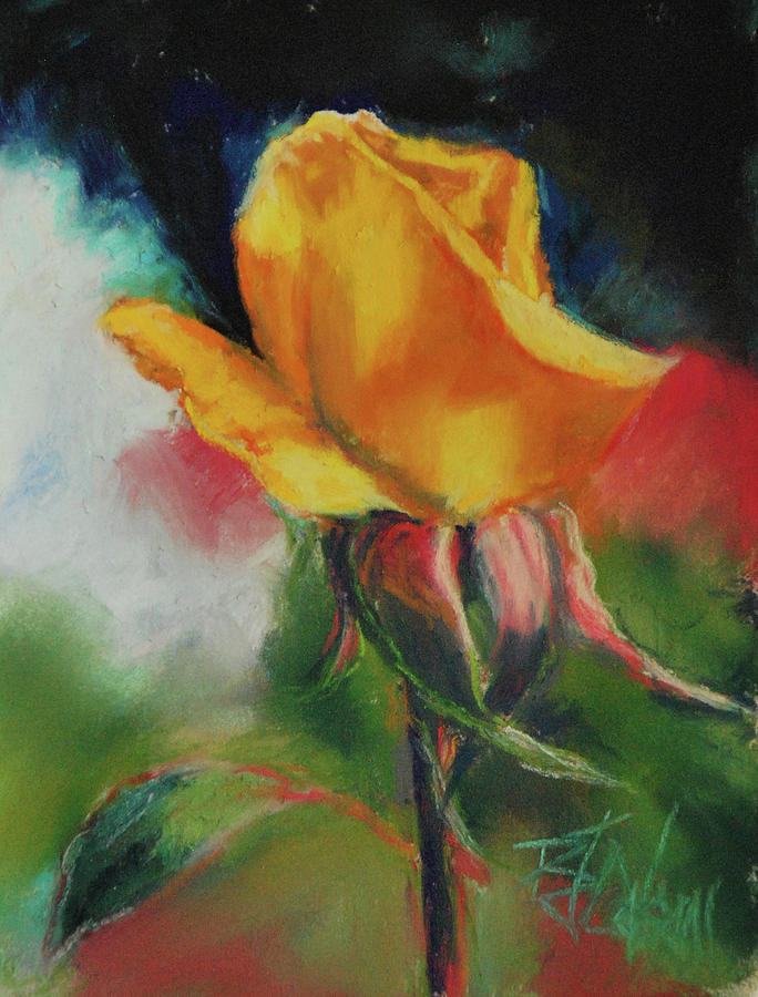 Yellow Rose of Texas Painting by Billie Colson