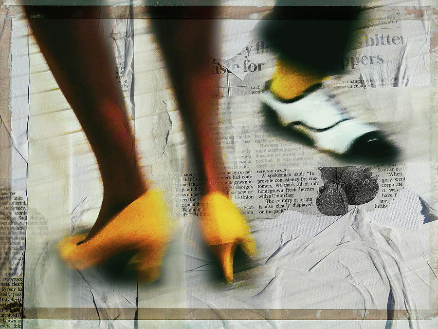 Yellow shoes Digital Art by Gabi Hampe