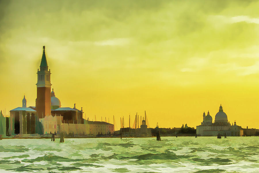Yellow Sky in Venice Photograph by Lisa Lemmons-Powers