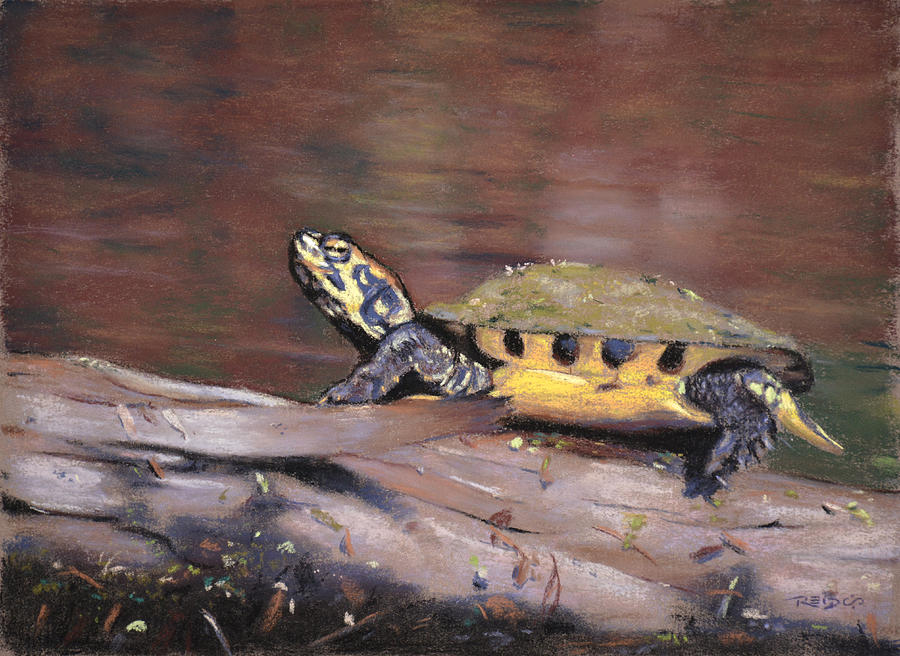 Yellow Slider Painting by Christopher Reid