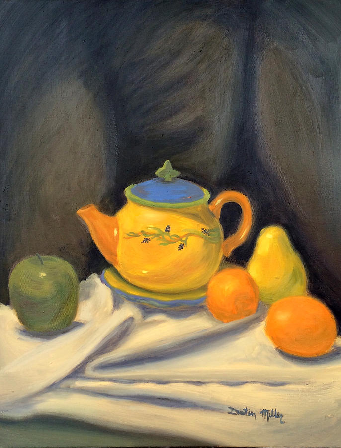Yellow Still Life Painting by Dustin Miller