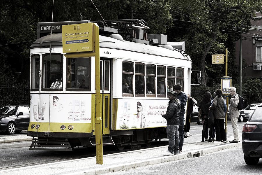 Yellow Tram, Lisboa Photograph by Lorraine Devon Wilke