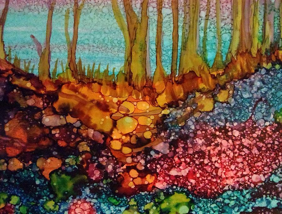Yellow Trees by Betsy Carlson Cross Yellow Trees by Betsy Carlson Cross