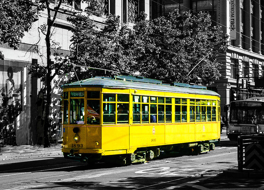 Yellow Trolley Photograph
