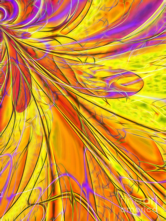 Yellow Tropicana Digital Art by Galina Lavrova - Fine Art America