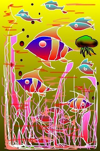 Yellow Underwater Digital Art by Rae Chichilnitsky