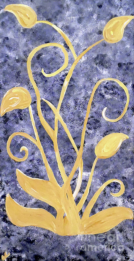 Gold Vines Painting by Jilian Cramb - AMothersFineArt