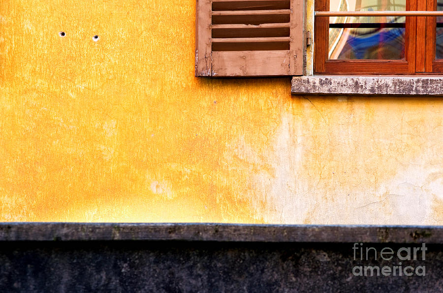 Yellow wall - Window Photograph by Silvia Ganora