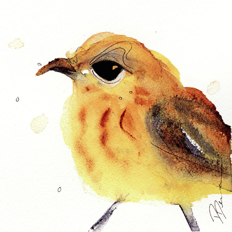 Yellow Warbler Painting by Dawn Derman