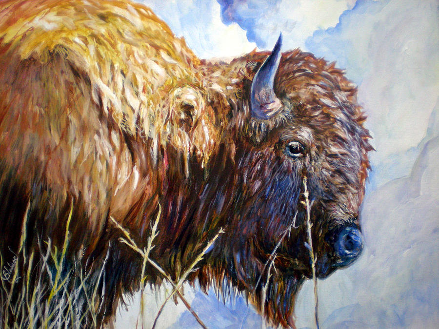 Yellowstone Painting by Berle Bledsoe