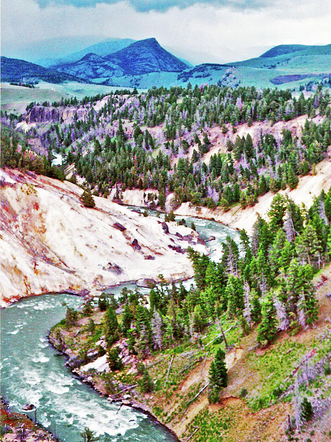 Yellowstone Canyon in Yellowstone National Park, Wyoming Photograph by Ruth Hager