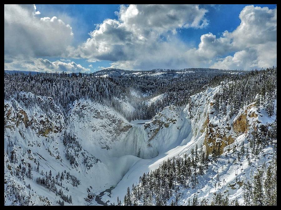 Yellowstone Falls Photograph by Chris Burke