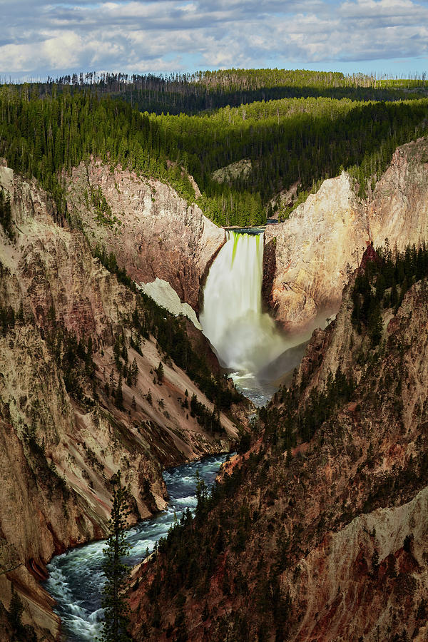 Yellowstone National Park Photograph - Yellowstone Falls  by Jon Glaser