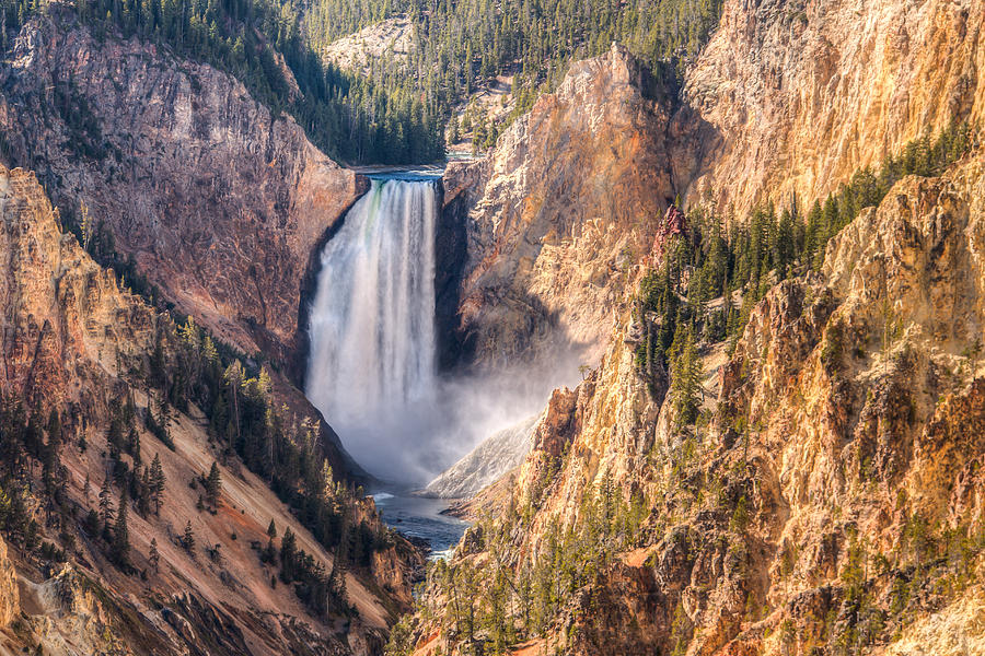 Yellowstone National Park Photograph - Yellowstone Falls 00114 by Kristina Rinell