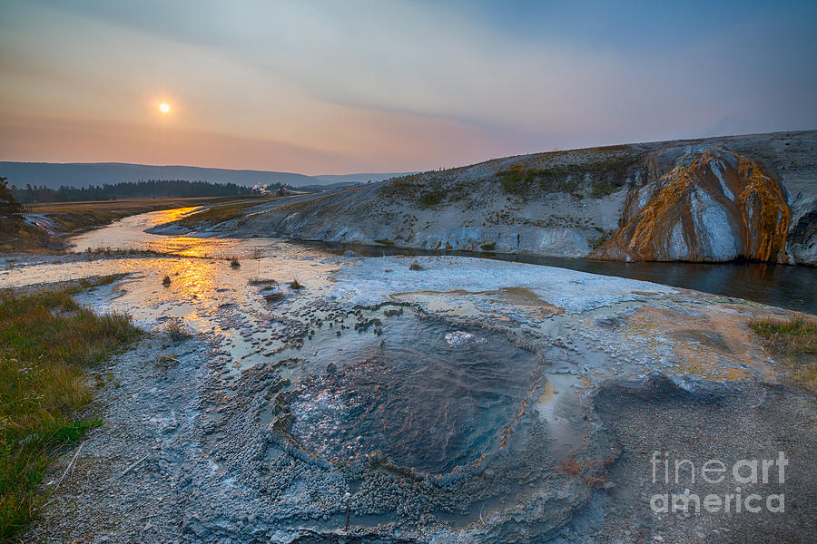 Yellowstone National Park Photograph - Yellowstone Hot Spring by Michael Ver Sprill