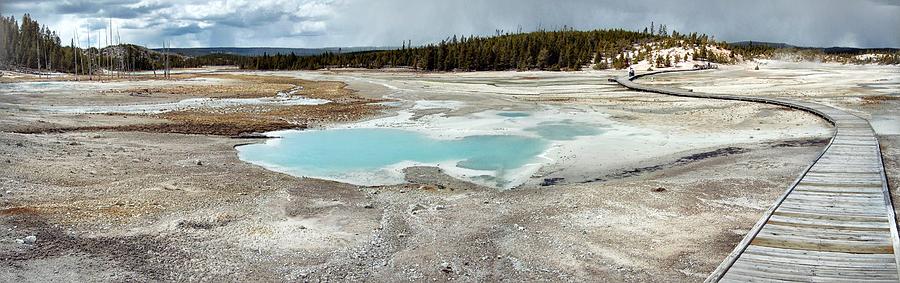 Yellowstone hot spring Photograph by Toni and Rene Maggio