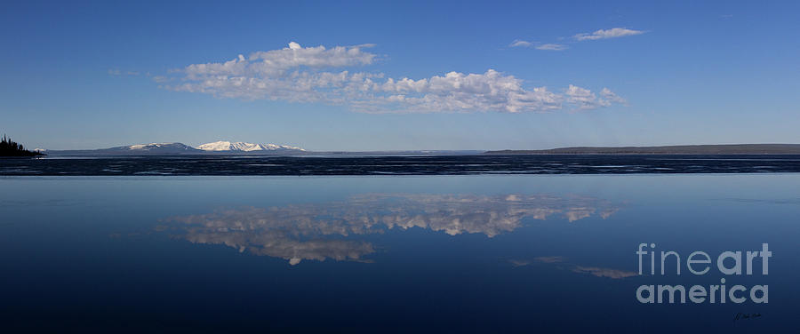 Yellowstone Lake Reflections-Pano Photograph by J L Woody Wooden