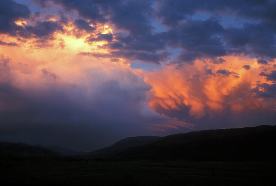 Yellowstone Lamar Valley Storm Photograph by John Burk