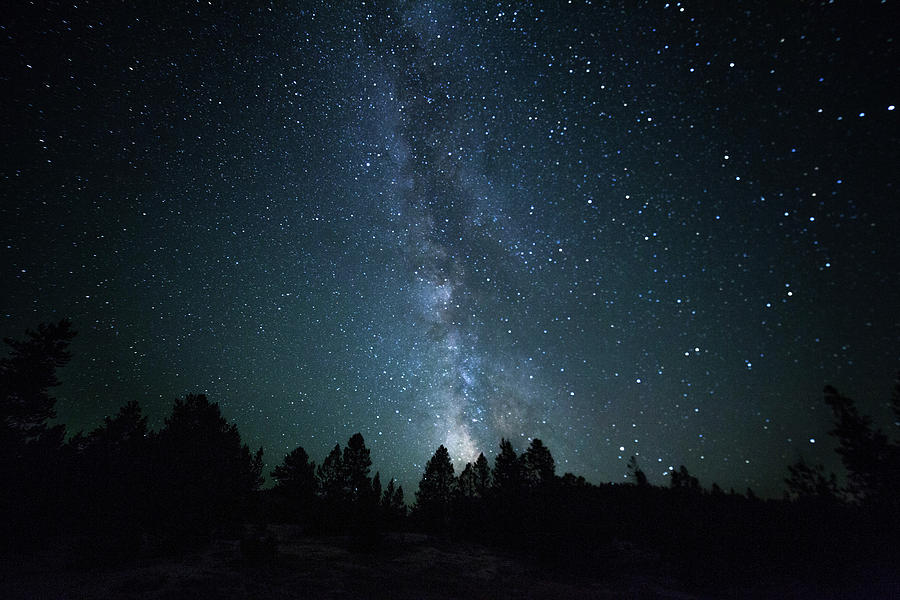 Yellowstone Milky Way Photograph by Summer Kubba - Fine Art America