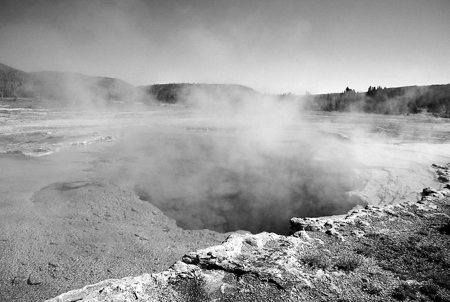 Yellowstone National Park Photograph - Yellowstone Mist by Caroline Clark