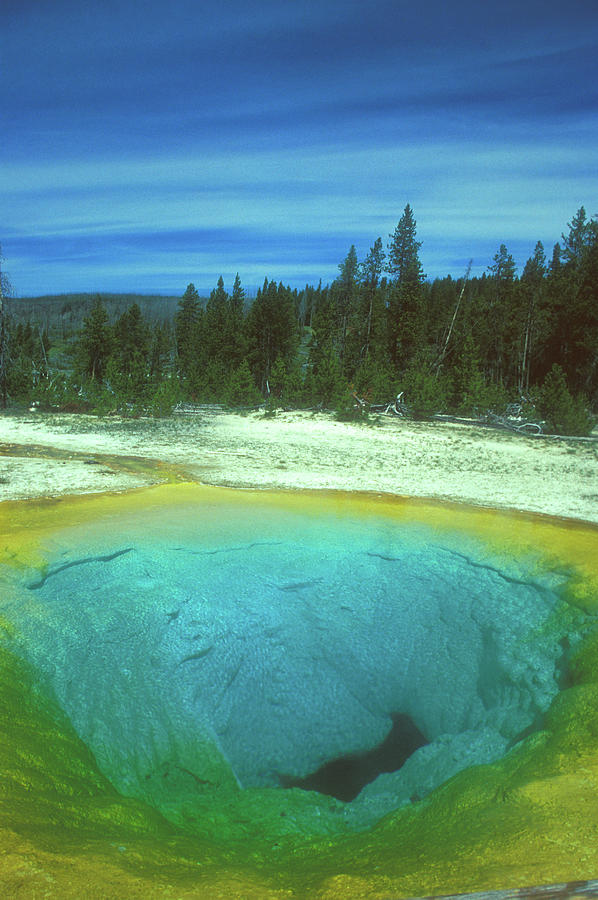 Yellowstone Morning Glory Pool Photograph by John Burk