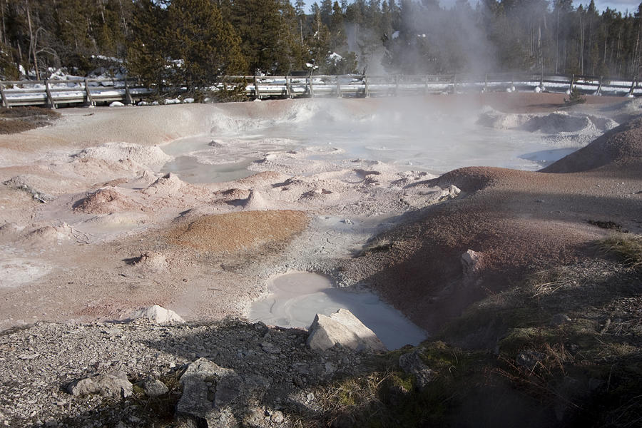Yellowstone Paint Pots Photograph by Mary Haber