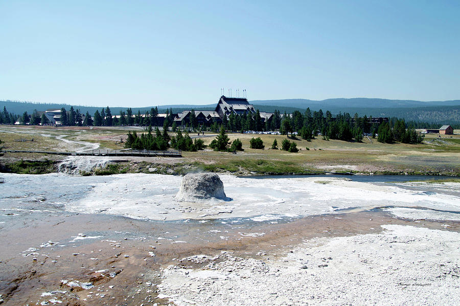 Yellowstone Park August At The Surronding Area Old Faithful Inn 04 Photograph by Thomas Woolworth