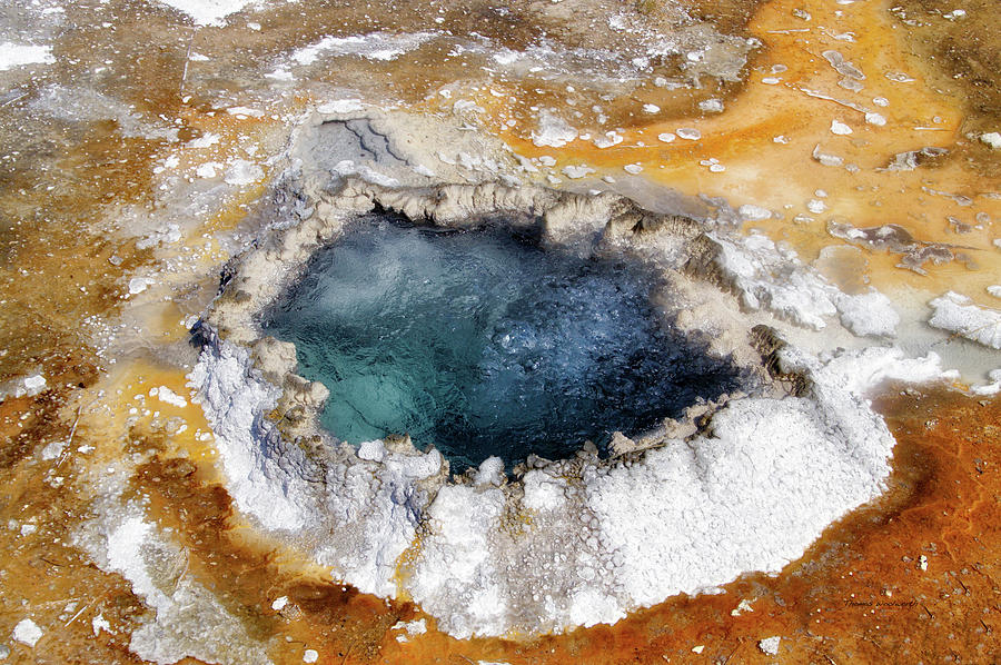 Yellowstone Park Chinese Spring In August 01 Photograph by Thomas Woolworth