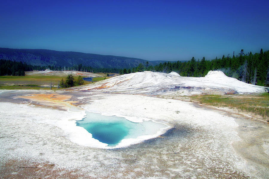Yellowstone Park Heart Spring In August Photograph by Thomas Woolworth