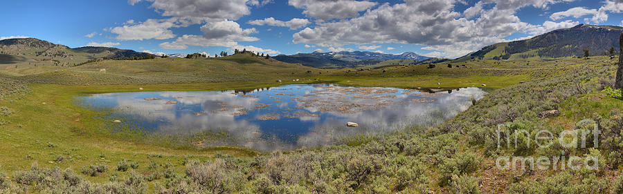 Yellowstone Reflections Of The Sky Photograph by Adam Jewell