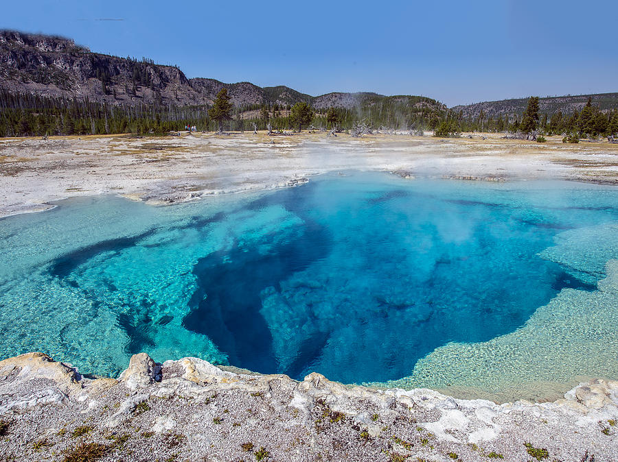 Yellowstone Sapphire Hot Spring Photograph by William Bitman - Fine Art ...