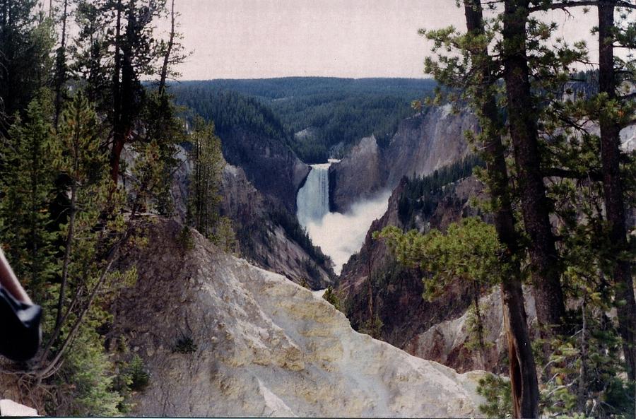 Yellowstone Water Fall Photograph by Jerry Battle
