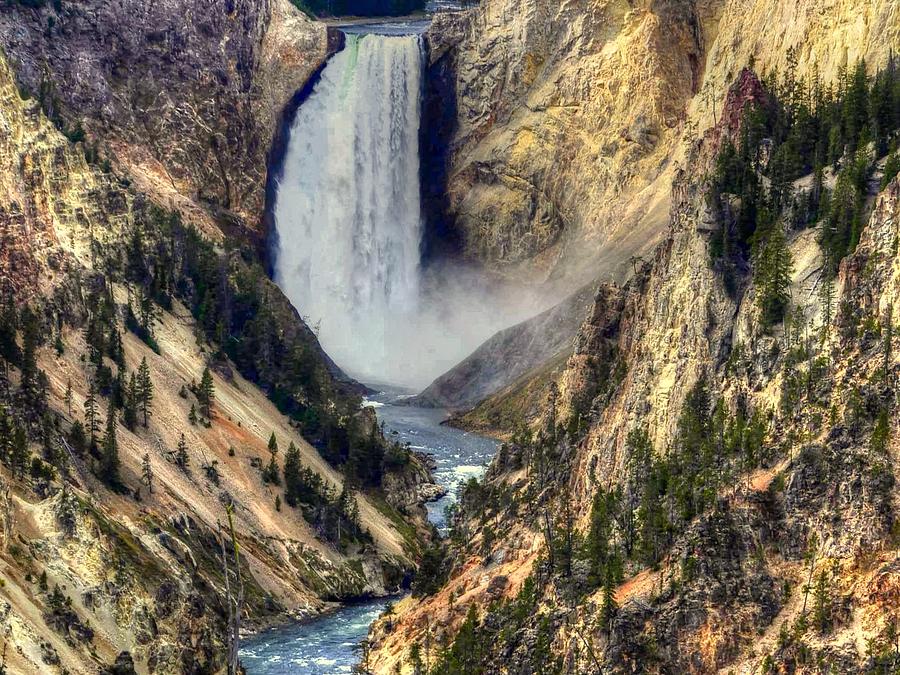Yellowstone Upper Falls Photograph by Charlotte Schafer