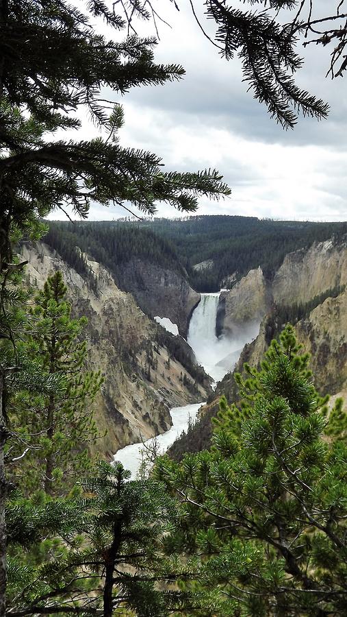 Yellowstone Waterfall Digital Art by Barkley Simpson