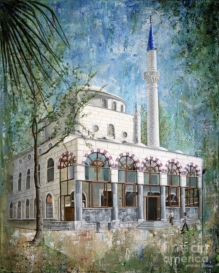 Yeni Cami, Fethiye Painting by Carol Bostan
