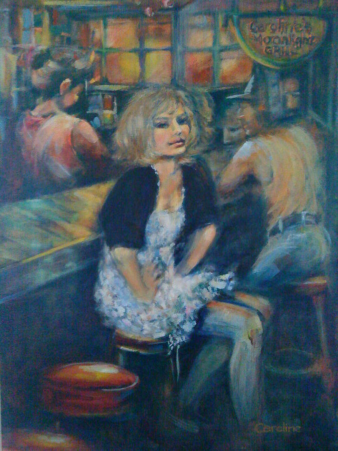 Pub Scene Painting - Yes by Caroline Anne Du Toit