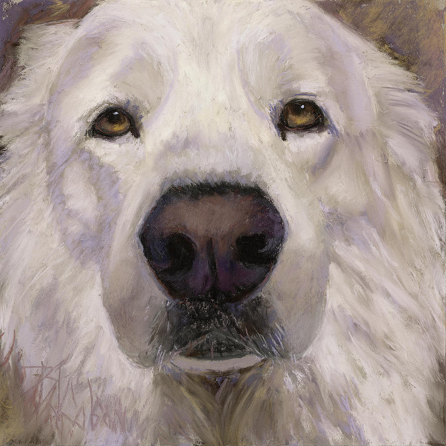 Great Pyrenees Painting - Yes Im a GREAT Pyrenees by Billie Colson